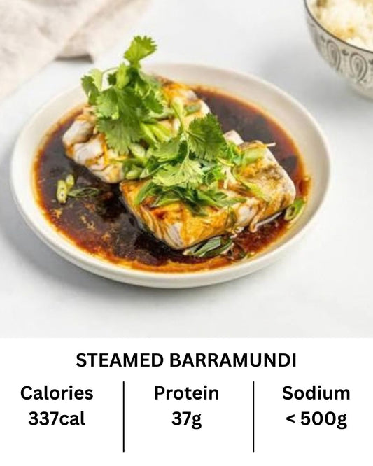 Steamed Fish (Barramundi) (Authentic Sauce on the side)
