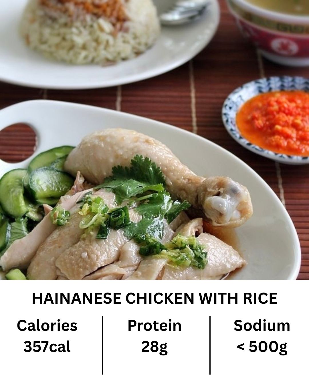 Hainanese Chicken (Authentic Sauce on the side)