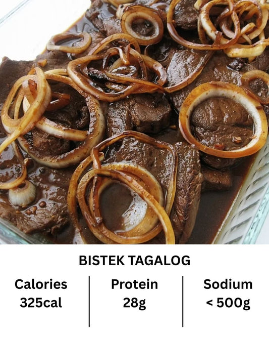 Pork Bistek (Authentic Sauce on the side)