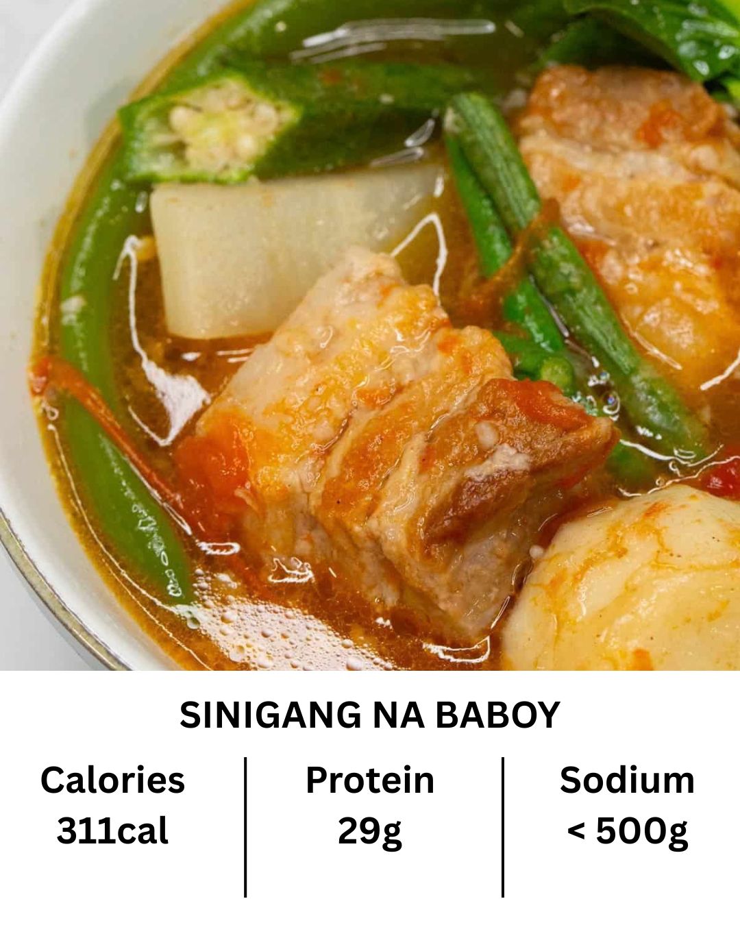 Sinigang na Baboy (Authentic Sauce on the side)