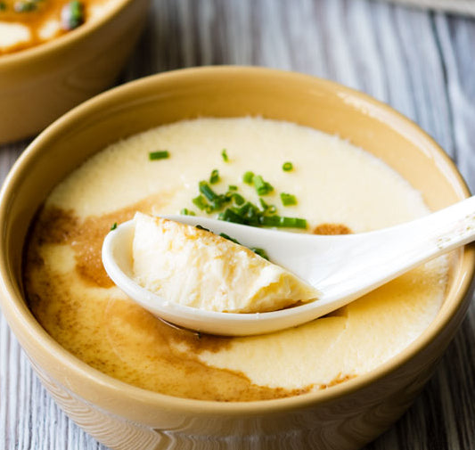 Chinese Steamed Egg Custard (鸡蛋羹)